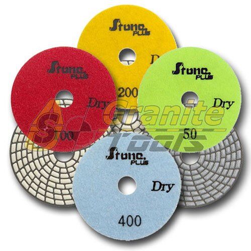 4" Stone Plus Dry Polishing Pads