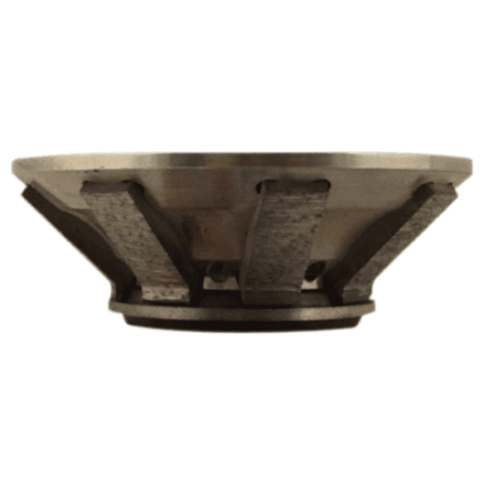OMA Bevel E20 Sint Segmented Pos 1 profile wheel for marble, granite, quartz, and engineered stone