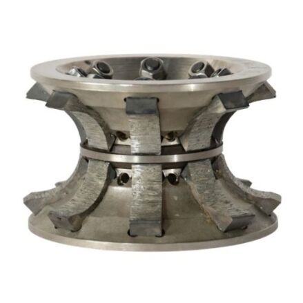 OMA Full Bullnose V40 Sint Segmented Pos 1 profile wheel for marble, granite, quartz, and engineered stone