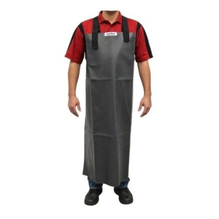 Weha Heavy Duty Gray Apron for protection in fabrication and workshop environments