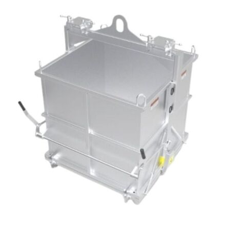 Aardwolf Drop Bottom Bin for forklift and crane waste handling