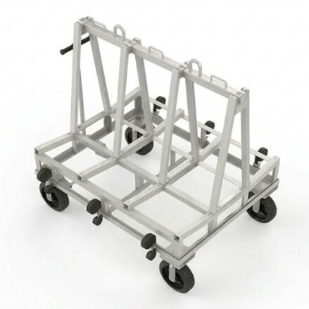 Abaco One-Stop A-Frame 6135 Galvanized for stone slab transport and storage
