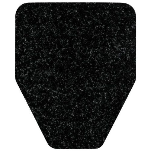 E3 black urinal floor mat with non-slip backing