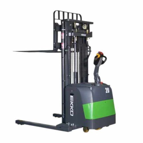 EKKO EB20CS-177LI full powered straddle stacker for warehouse handling