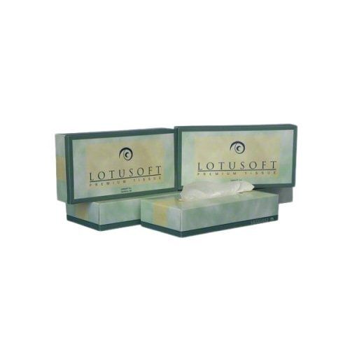 Lotus facial tissue made from virgin fibers