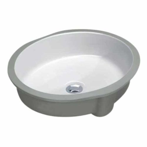 Pelican PL-1606-White ADA porcelain undermount bathroom sink
