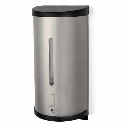 Stainless steel touchless soap and sanitizer dispenser