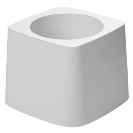 White plastic Toilet Bowl Brush Holder for restroom storage