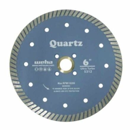 Weha 6 inch quartz turbo blade for quartz and engineered stone