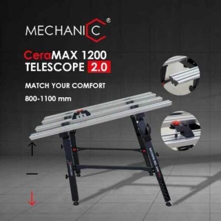 Mechanic CeraMAX 1200 Telescope 2.0 adjustable work table for large-format tile