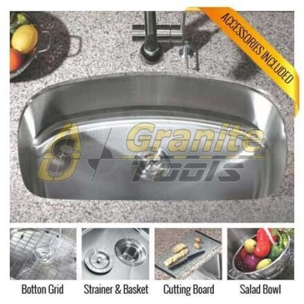 Super single bowl kitchen sink 16 gauge