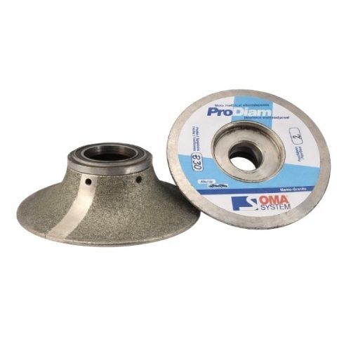 OMA Demi Bullnose B30 Prodiam Cont Metal Pos 2 profile wheel for marble, limestone, travertine, granite, and quartz