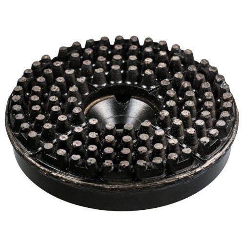 Cyclone Cluster Puck concrete grinding tool for adhesive removal and surface preparation.