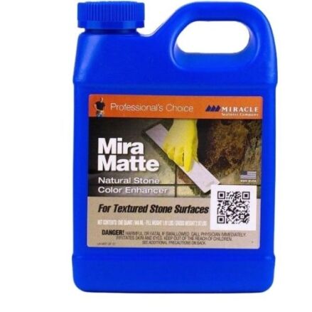 Miracle Sealants Mira Matte for textured stone color enhancement