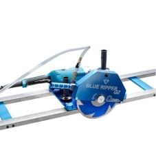 Omega Diamond Blue Ripper G2 portable rail saw for professional stone cutting.