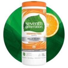 Seventh Generation Disinfecting Wipes for hard non-porous surfaces