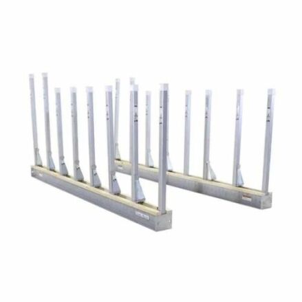 Aardwolf ASR01 galvanized slab rack rails for stone storage