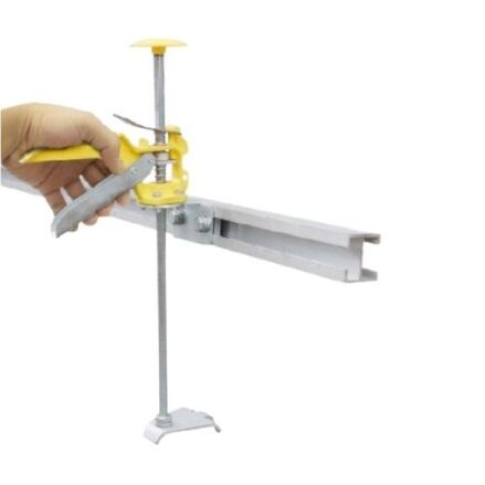 Close-up Abaco Ez-Pro Level Extender 7811 vertical adjustment lever and support foot