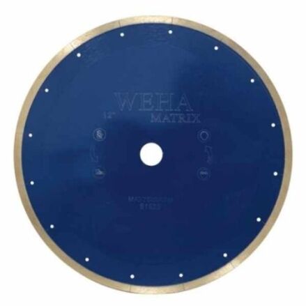 Weha Matrix reinforced continuous rim blade for wet miter cutting