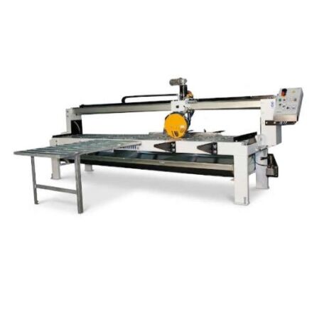 Achilli TFR-A automatic granite and stone bridge saw in a fabrication shop