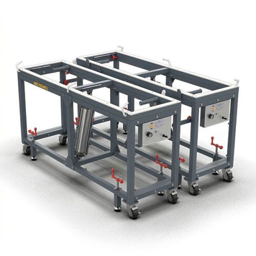 Abaco Dual Polished Flip Table 7422 for stone slab polishing and cutting