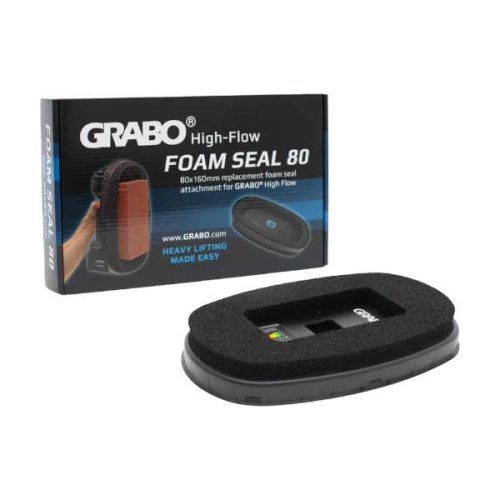 GRABO HighFlow oval foam seal 80mm x 160mm for gripping small bricks, pavers, and stones